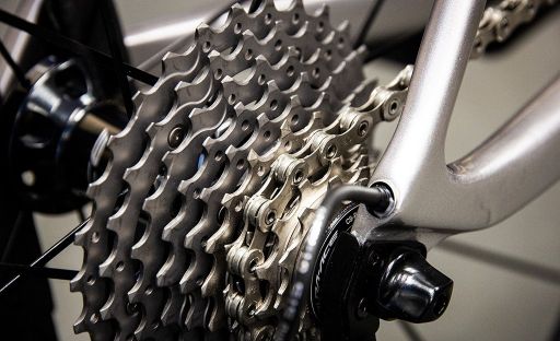 Up-close bike part